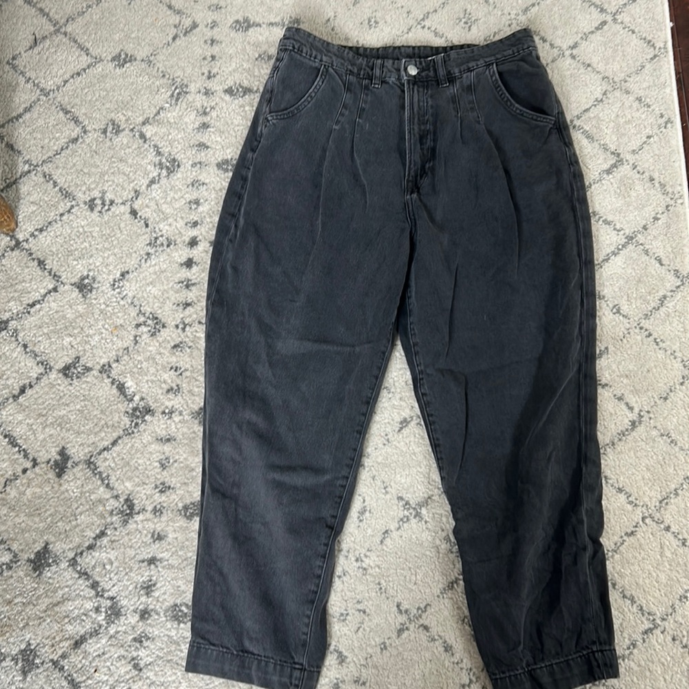 Solid black mom jeans